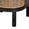 Baxton Studio Nabila Modern Bohemian Black Bayur Wood and Natural Rattan 3-Drawer End Table Nightstand 227-12895-ZORO - alternate 5